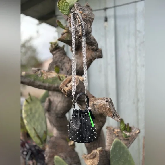 Forever 21 — Studded Drawstring Bucket Bag - Picture 2 of 4